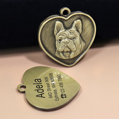 Pet ID Anti-lost Engraved Collar Pendants