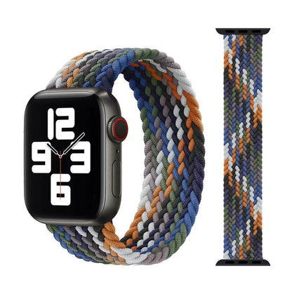 2020 Braided Solo Loop Nylon fabric Strap For Apple Watch band 44mm 40mm 38mm 42mm Elastic Bracelet for iWatch Series 6 SE 5 4 3