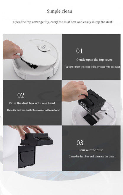 Robot Vacuum Cleaner Wireless Cleaning Wet and Dry For Home 3 in 1 Smart Household Appliances Mop Cleaning Floor Vacuum Cleaner