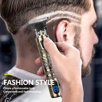 Mens wireless hair trimmer and beard trimmer