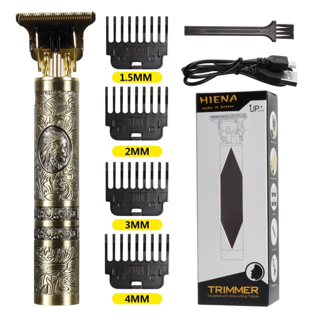 Mens wireless hair trimmer and beard trimmer