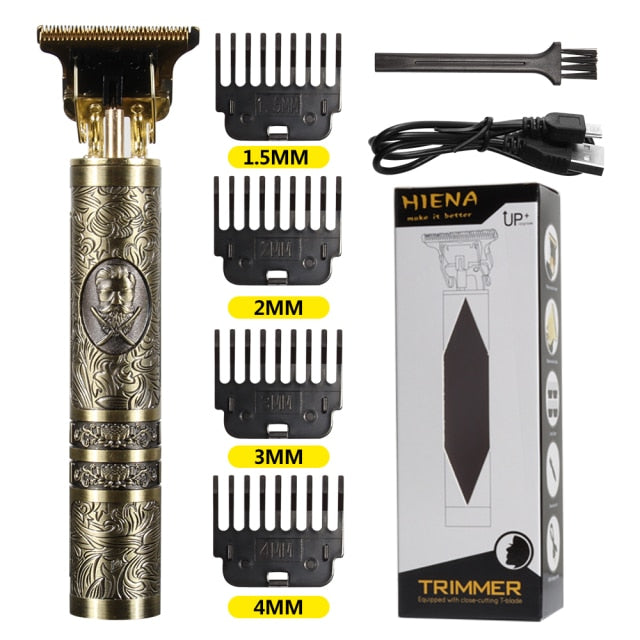 Mens wireless hair trimmer and beard trimmer