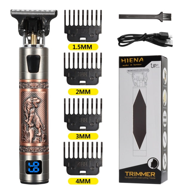 Mens wireless hair trimmer and beard trimmer