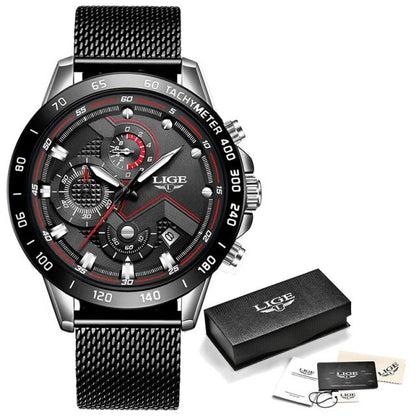 mens black chronograph party deesigner wear party watches formal