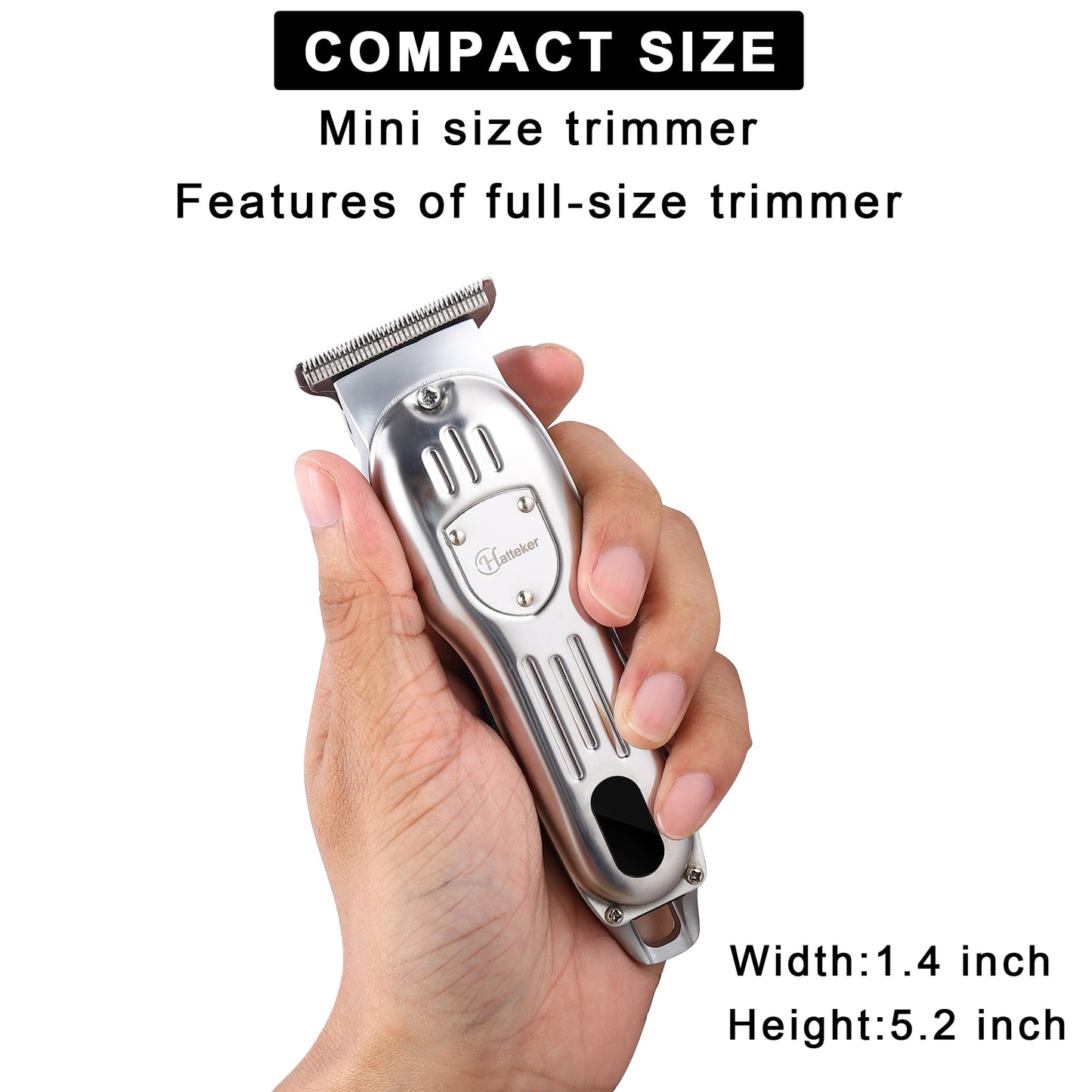 Surker All Metal Hair Clippers Men Cordless Professional Hair Trimmer Maquina Cortar Pelo Haircut LCD Display Hairdresser