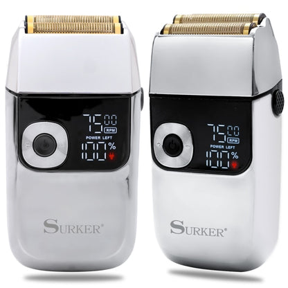 mens usb electric shaver golden silver