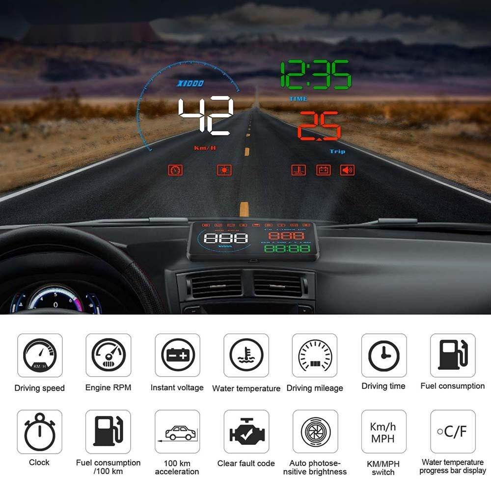 Head Up Display Car OBDII EUOBD Windshield Projector