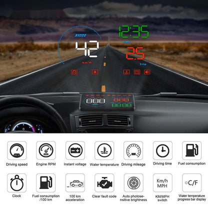 Head Up Display Car OBDII EUOBD Windshield Projector