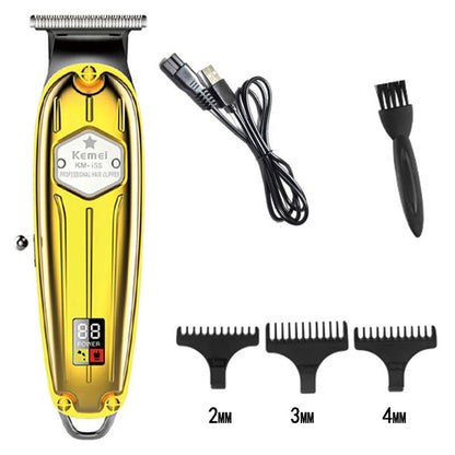 Kemei professional electric hair trimmer for men cord cordless