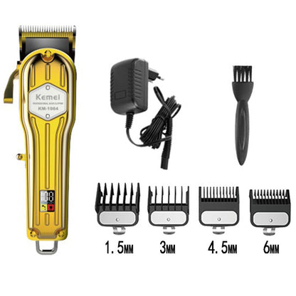 Kemei professional electric hair trimmer for men cord cordless