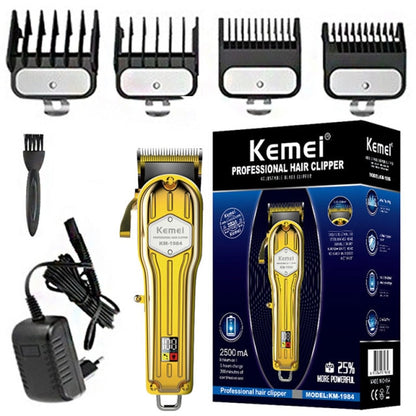 Kemei professional electric hair trimmer for men cord cordless