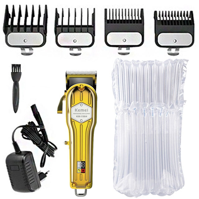 Kemei professional electric hair trimmer for men cord cordless