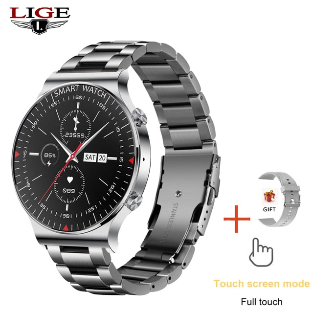 LIGE Smart Watch Men 2022 Bluetooth Call Watch Women Full Touch Fitness Tracker Blood Pressure Smart Clock Sports Men Smartwatch