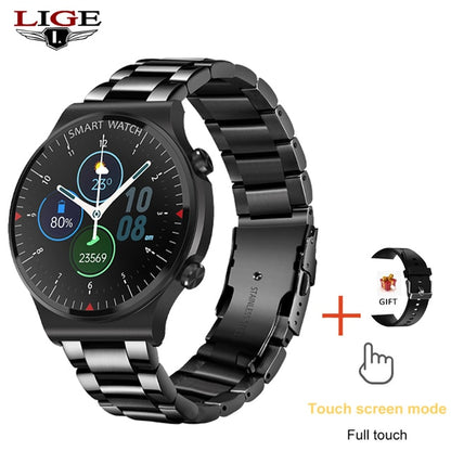 LIGE Smart Watch Men 2022 Bluetooth Call Watch Women Full Touch Fitness Tracker Blood Pressure Smart Clock Sports Men Smartwatch