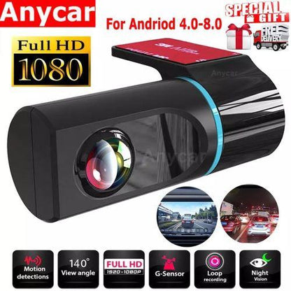 1080P HD Car DVR  Camera Android USB Car Digital Video Recorder Camcorder Hidden dash cam for carNight Vision Dash Cam 140° Wide Angle Registrar